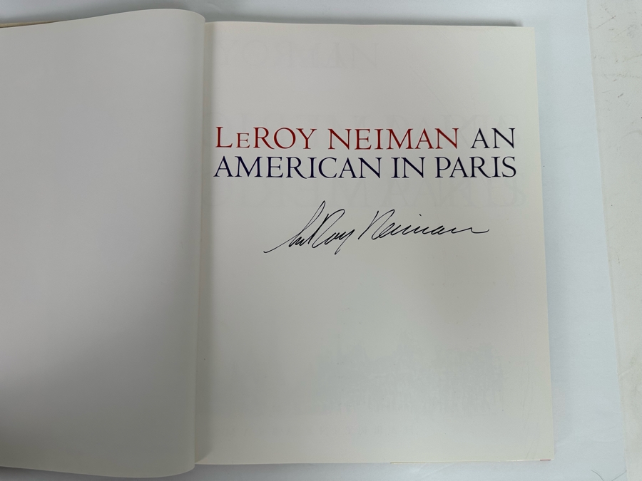 Signed First Edition Hardcover Book LeRoy Neiman An American In Paris Signed By LeRoy Neiman 1994 [Photo 6]