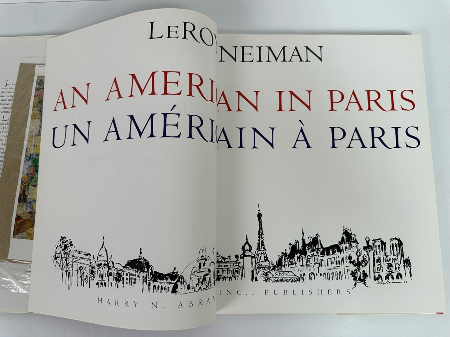 Signed First Edition Hardcover Book LeRoy Neiman An American In Paris Signed By LeRoy Neiman 1994 [Photo 9]