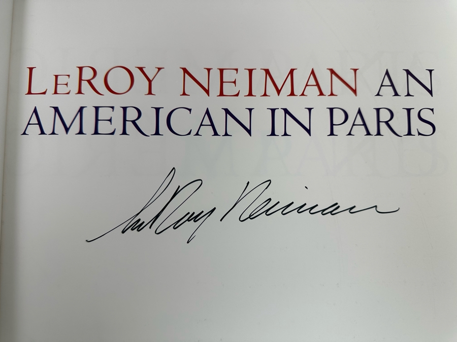 Signed First Edition Hardcover Book LeRoy Neiman An American In Paris Signed By LeRoy Neiman 1994 [Photo 7]