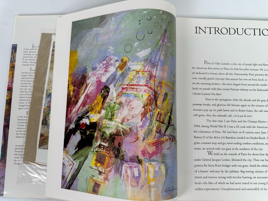 Signed First Edition Hardcover Book LeRoy Neiman An American In Paris Signed By LeRoy Neiman 1994 [Photo 11]