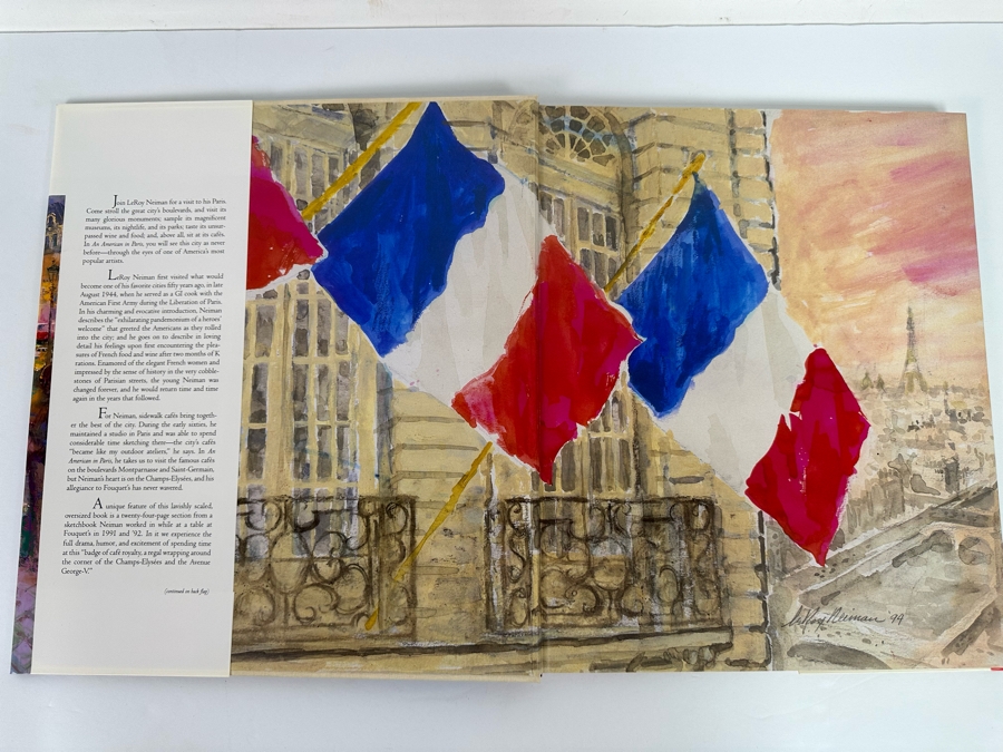 Signed First Edition Hardcover Book LeRoy Neiman An American In Paris Signed By LeRoy Neiman 1994 [Photo 5]