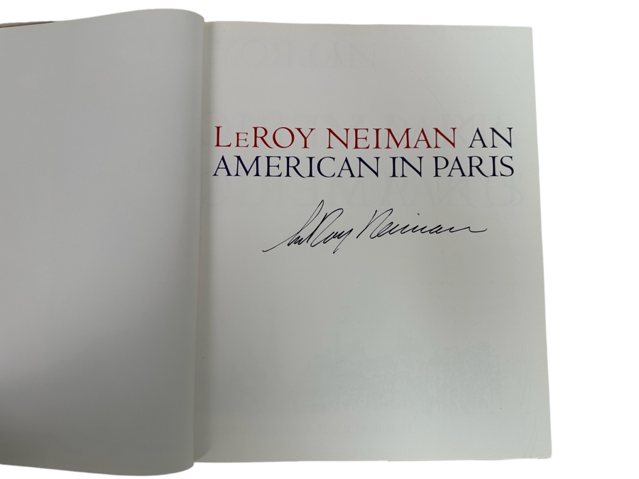 Signed First Edition Hardcover Book LeRoy Neiman An American In Paris Signed By LeRoy Neiman 1994 [Photo 2]