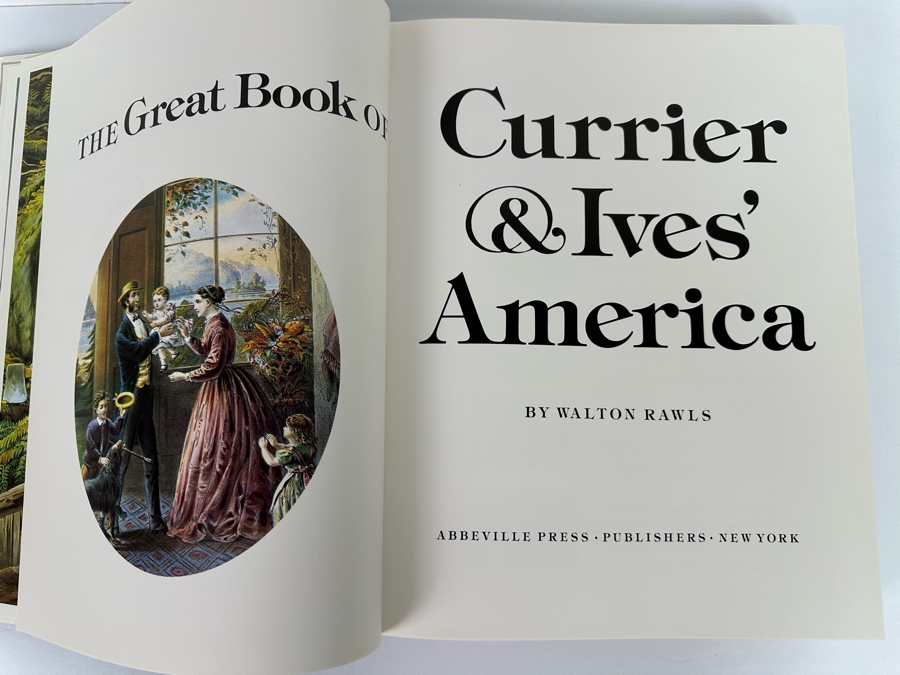 First Edition Hardcover Book The Great Book Of Currier & Ives' America 1979 [Photo 10]