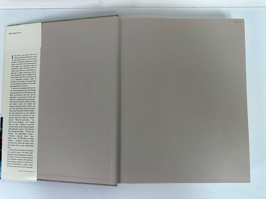 First Edition Hardcover Book The Great Book Of Currier & Ives' America 1979 [Photo 4]