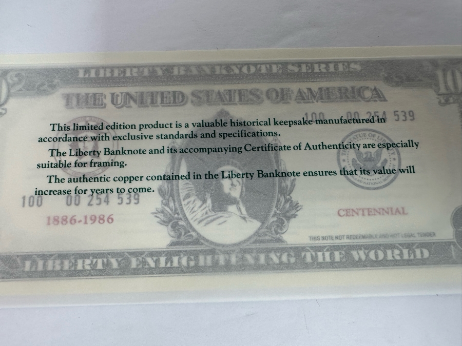 First Edition Hardcover Book Freedom's Holy Light By Richard H. Schneider With A Liberty Banknote [Photo 9]