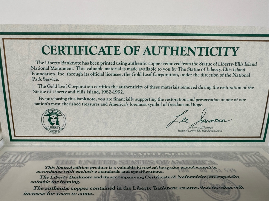 First Edition Hardcover Book Freedom's Holy Light By Richard H. Schneider With A Liberty Banknote [Photo 11]