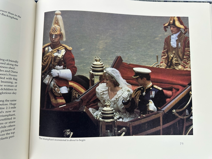 First Edition Hardcover Book With Slipcase By The Easton Press The Royal Wedding Photograph Album 1981 [Photo 3]