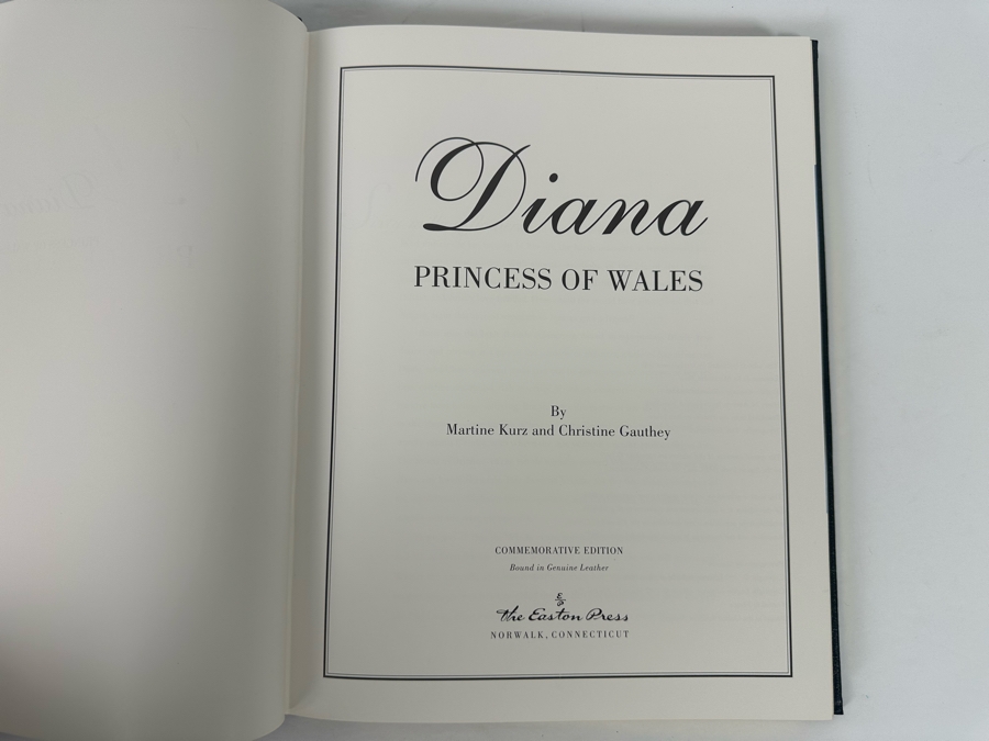 Easton Press First Commemorative Edition Leather Bound Hardcover Book Diana Princess Of Wales 1997 [Photo 3]