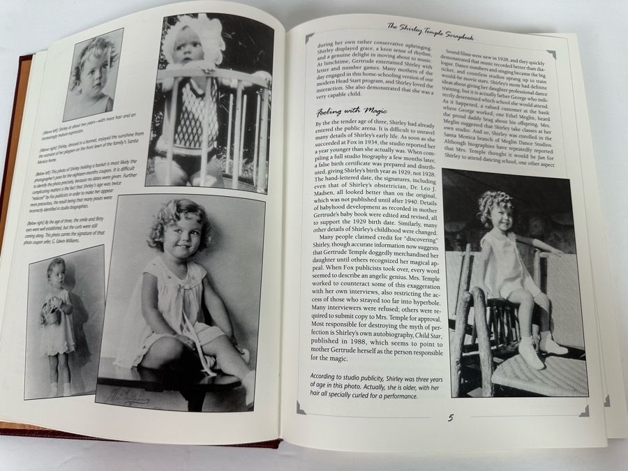 Signed Leather-Bound Hardcover Easton Press Book The Shirley Temple Scrapbook A Book Of Memories Personally Signed By Shirley Temple Black With Additional Certificate Of Authenticity Signed By Shirley Temple 2002 [Photo 15]