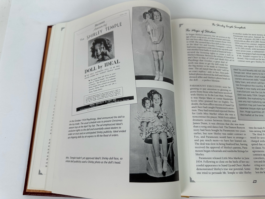 Signed Leather-Bound Hardcover Easton Press Book The Shirley Temple Scrapbook A Book Of Memories Personally Signed By Shirley Temple Black With Additional Certificate Of Authenticity Signed By Shirley Temple 2002 [Photo 20]