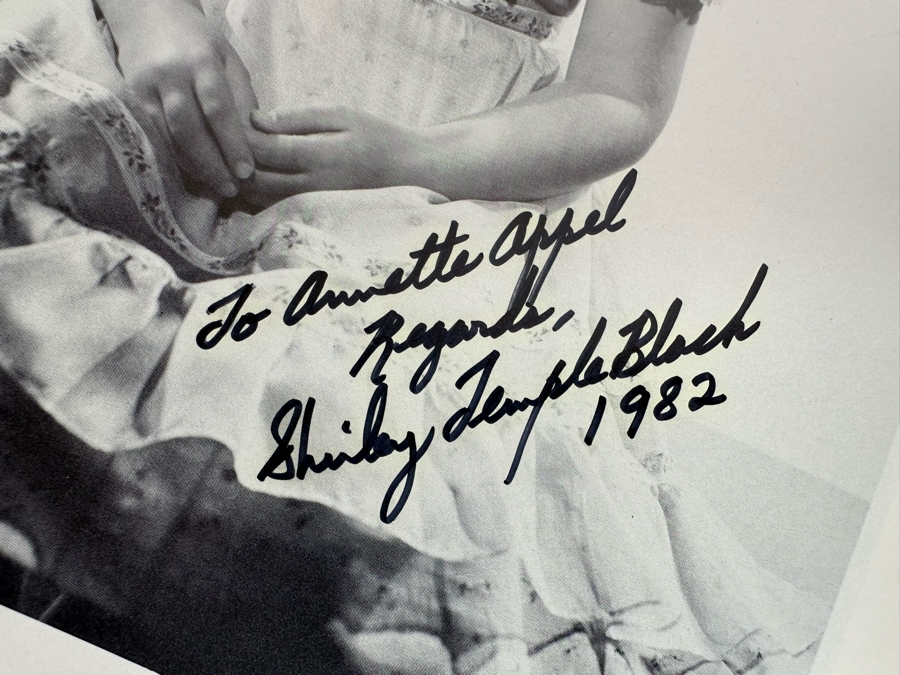 Hand Signed Shirley Temple Hardcover Book With Four Shirley Temple Black Signatures: Doll Collector's Treasures Volume 3 Featuring Little Miss Shirley T. Includes Envelope Book Was Sent In With Shirley Temple Black's Return Address - See Photos [Photo 23]