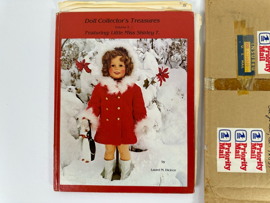 Hand Signed Shirley Temple Hardcover Book With Four Shirley Temple Black Signatures: Doll Collector's Treasures Volume 3 Featuring Little Miss Shirley T. Includes Envelope Book Was Sent In With Shirley Temple Black's Return Address - See Photos [Photo 6]