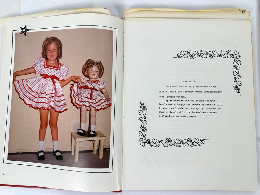 Hand Signed Shirley Temple Hardcover Book With Four Shirley Temple Black Signatures: Doll Collector's Treasures Volume 3 Featuring Little Miss Shirley T. Includes Envelope Book Was Sent In With Shirley Temple Black's Return Address - See Photos [Photo 12]