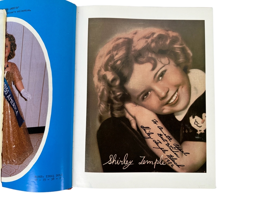 Hand Signed Shirley Temple Hardcover Book With Four Shirley Temple Black Signatures: Doll Collector's Treasures Volume 3 Featuring Little Miss Shirley T. Includes Envelope Book Was Sent In With Shirley Temple Black's Return Address - See Photos [Photo 2]
