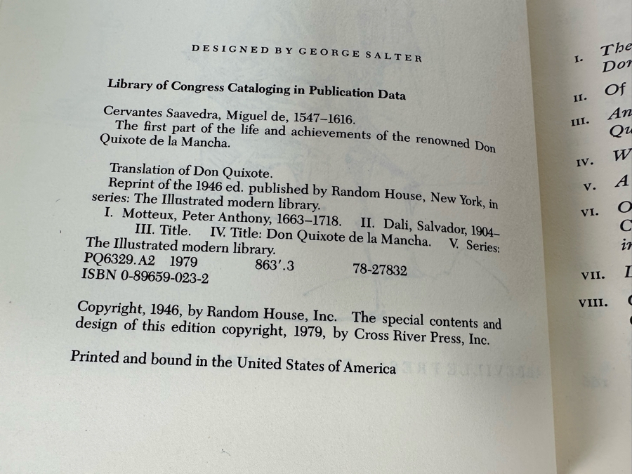 First Edition Hardcover Book Don Quixote De La Mancha Illustrated By Salvador Dali Abbeville Press 1979 [Photo 5]