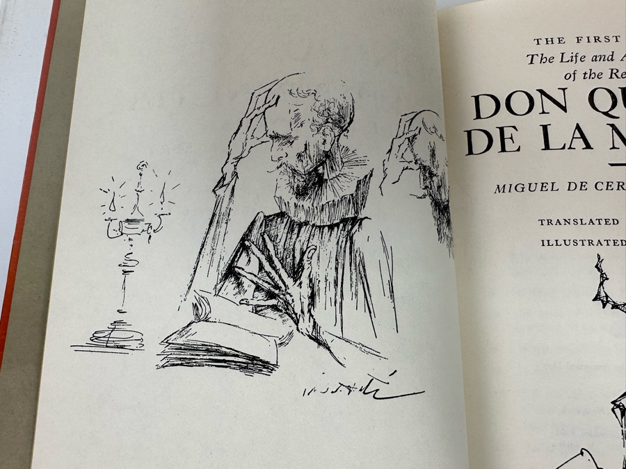 First Edition Hardcover Book Don Quixote De La Mancha Illustrated By Salvador Dali Abbeville Press 1979 [Photo 4]