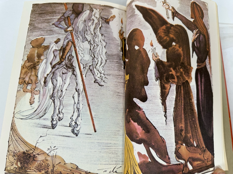 First Edition Hardcover Book Don Quixote De La Mancha Illustrated By Salvador Dali Abbeville Press 1979 [Photo 6]