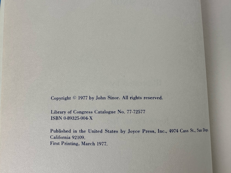 Signed First Printing Hardcover Book Ghosts Of Cabrillo Lighthouse Signed By John Sinor 1977 [Photo 9]