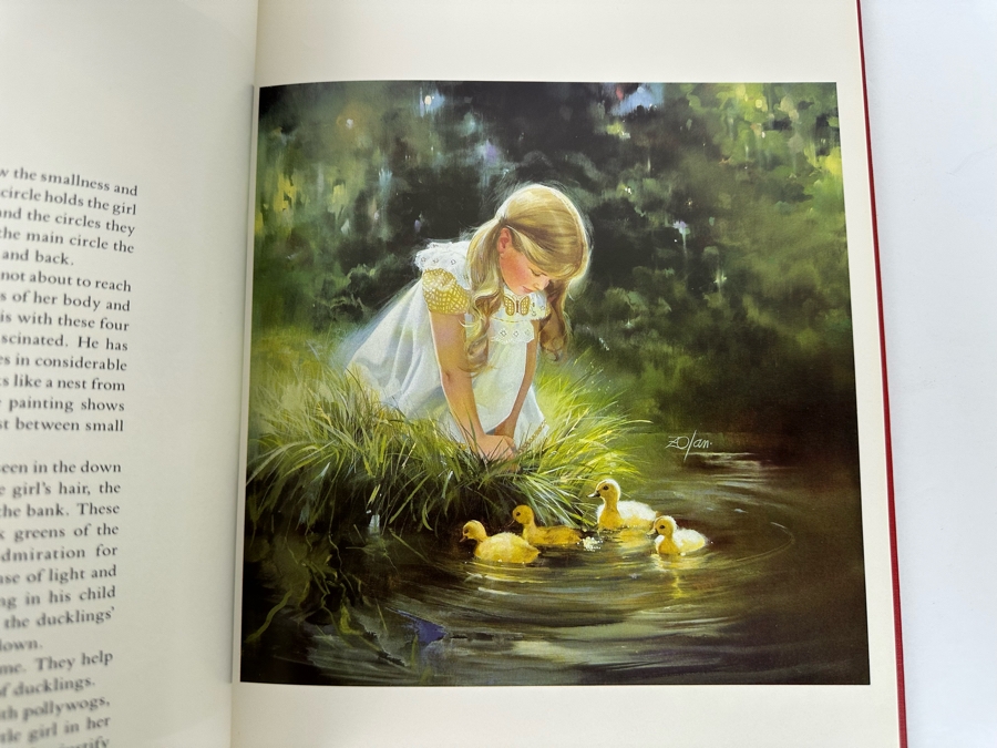 Signed First Edition Hardcover Book Donald Zolan's Paintings Of Early Childhood By John D. Hungunin Signed By Donald Zolan 1984 [Photo 13]