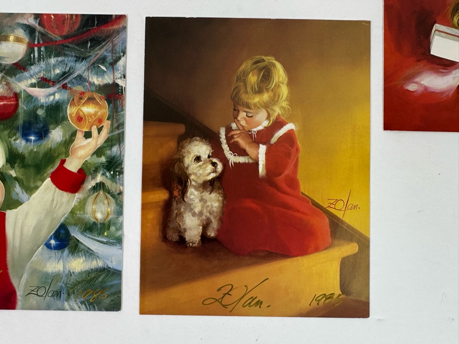 Donald Zolan (1937-2009, American) Seven Hand Signed Limited Edition Christmas Cards [Photo 15]