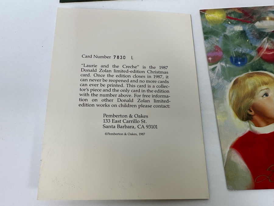 Donald Zolan (1937-2009, American) Seven Hand Signed Limited Edition Christmas Cards [Photo 20]