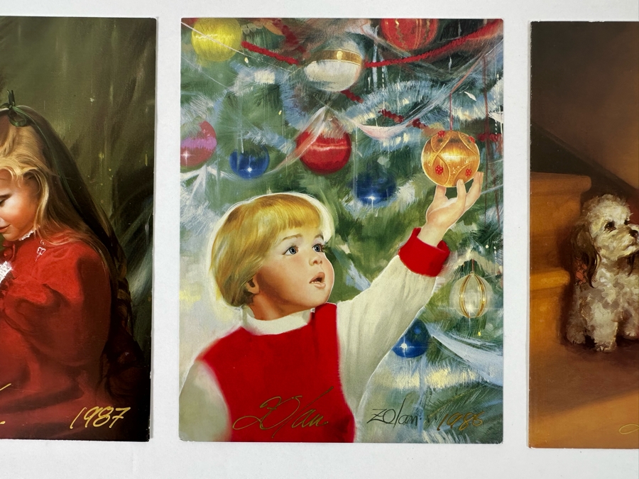 Donald Zolan (1937-2009, American) Seven Hand Signed Limited Edition Christmas Cards [Photo 13]