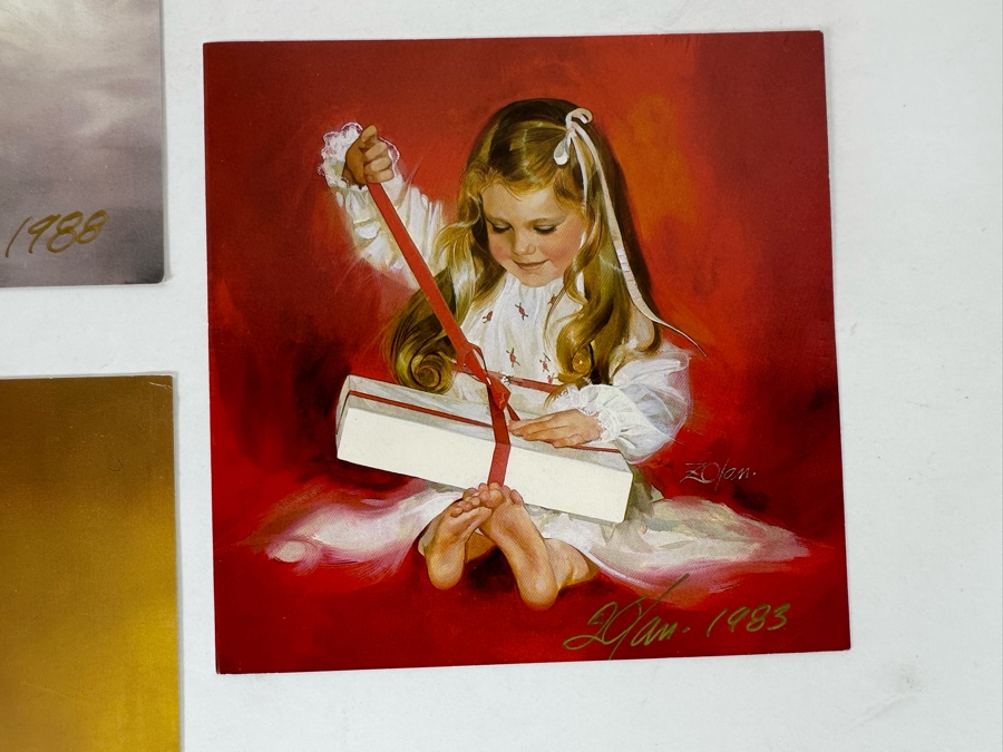 Donald Zolan (1937-2009, American) Seven Hand Signed Limited Edition Christmas Cards [Photo 17]