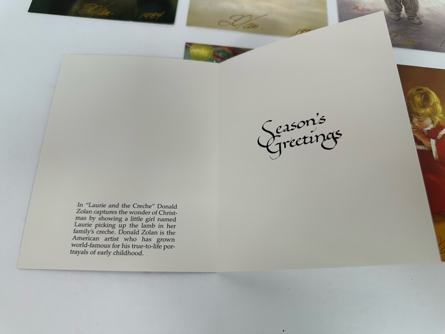 Donald Zolan (1937-2009, American) Seven Hand Signed Limited Edition Christmas Cards [Photo 19]