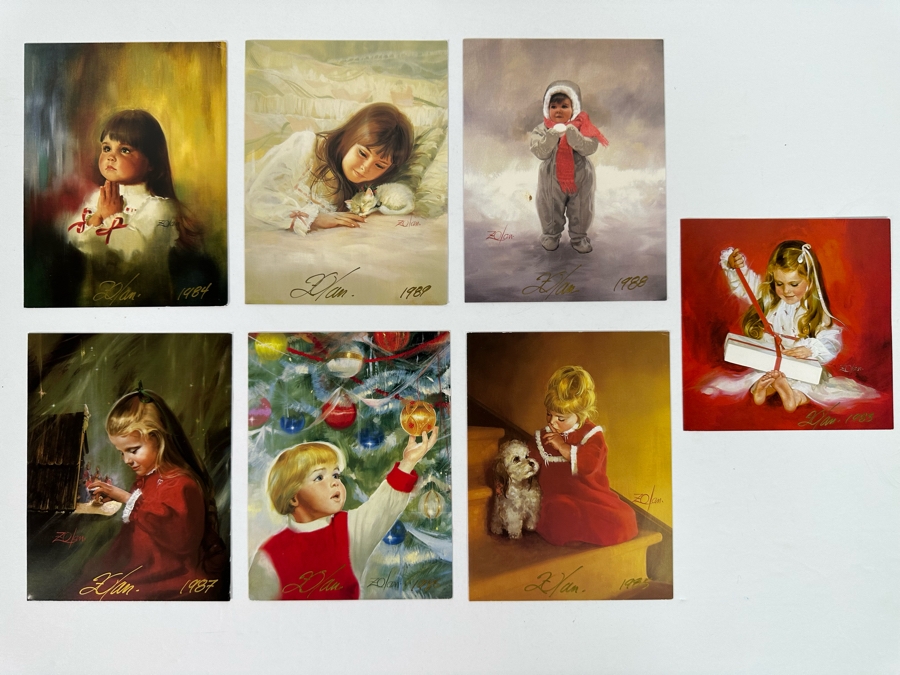 Donald Zolan (1937-2009, American) Seven Hand Signed Limited Edition Christmas Cards [Photo 3]