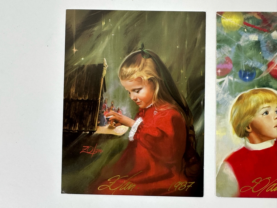 Donald Zolan (1937-2009, American) Seven Hand Signed Limited Edition Christmas Cards [Photo 10]
