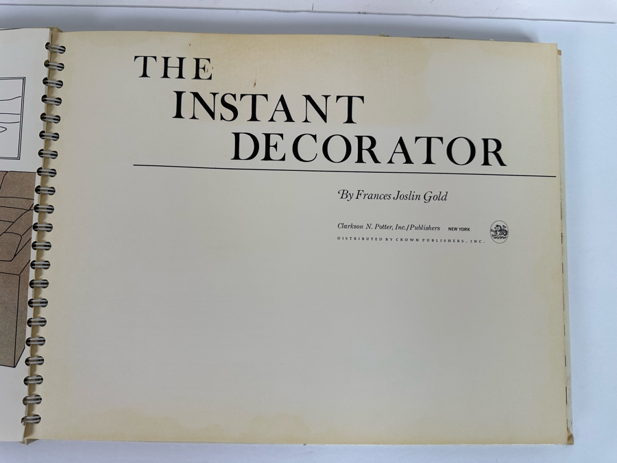 Vintage 1977 First Edition Book The Instant Decorator By Frances Joslin Gold [Photo 4]