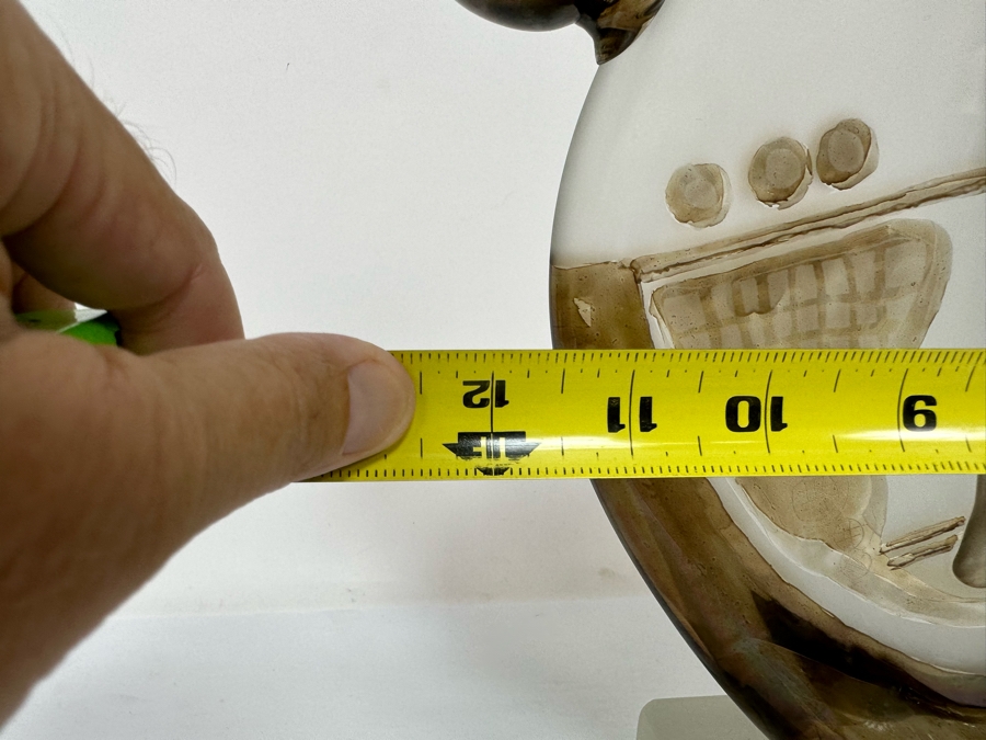 Ion Tamaian (B. 1954, Romania) Signed Abstract Art Glass Sculpture 12.5W X 3D X 14H [Photo 16]