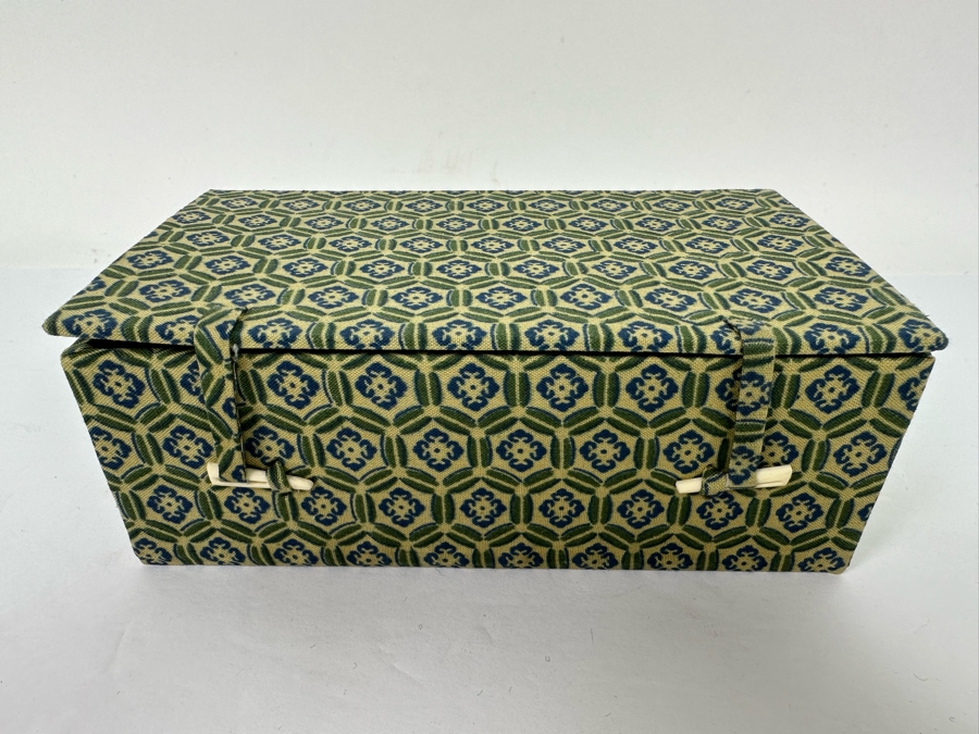 Vintage Chinese Miniature Statues Of Sanxing Gods Fu, Lu, Shou Set Under Glass Domes 3H With Box [Photo 11]