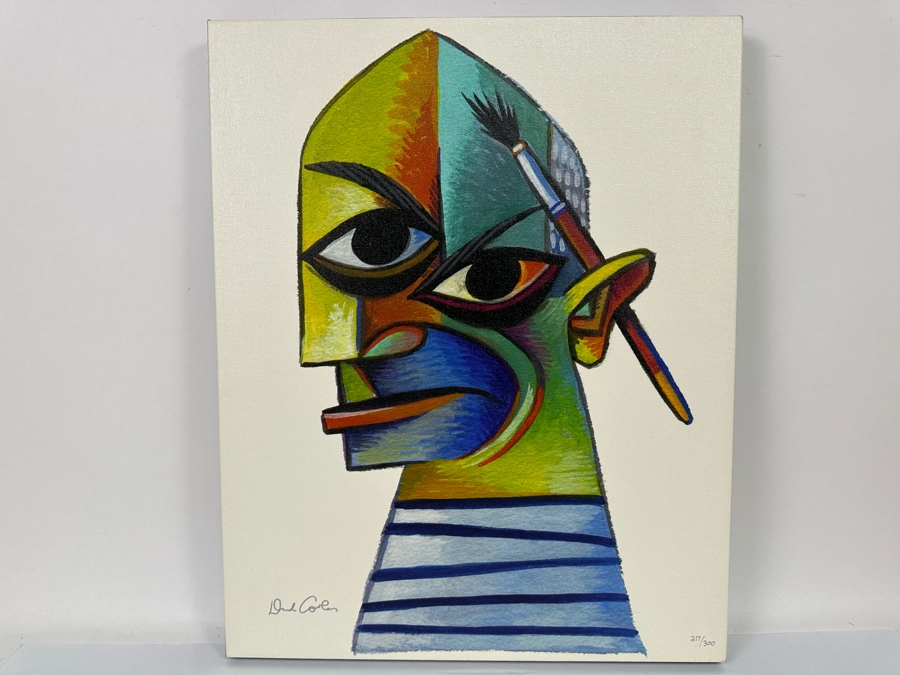 David Cowles (B. 1961, American) Signed Limited Edition Caricature Canvas Print Titled Pablo Picasso 2012 Numbered 217 Of 300 16 X 20 [Photo 2]