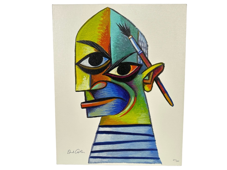David Cowles (B. 1961, American) Signed Limited Edition Caricature Canvas Print Titled Pablo Picasso 2012 Numbered 217 Of 300 16 X 20 [Photo 1]