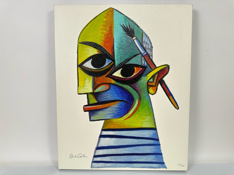 David Cowles (B. 1961, American) Signed Limited Edition Caricature Canvas Print Titled Pablo Picasso 2012 Numbered 217 Of 300 16 X 20 [Photo 4]