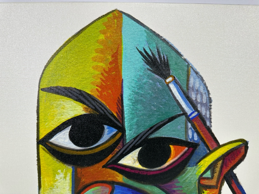 David Cowles (B. 1961, American) Signed Limited Edition Caricature Canvas Print Titled Pablo Picasso 2012 Numbered 217 Of 300 16 X 20 [Photo 6]