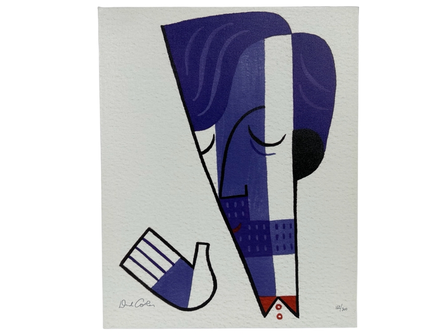 David Cowles (B. 1961, American) Signed Limited Edition Caricature Canvas Print Titled Eric Clapton 2012 Numbered 162 Of 300 16 X 20 [Photo 1]