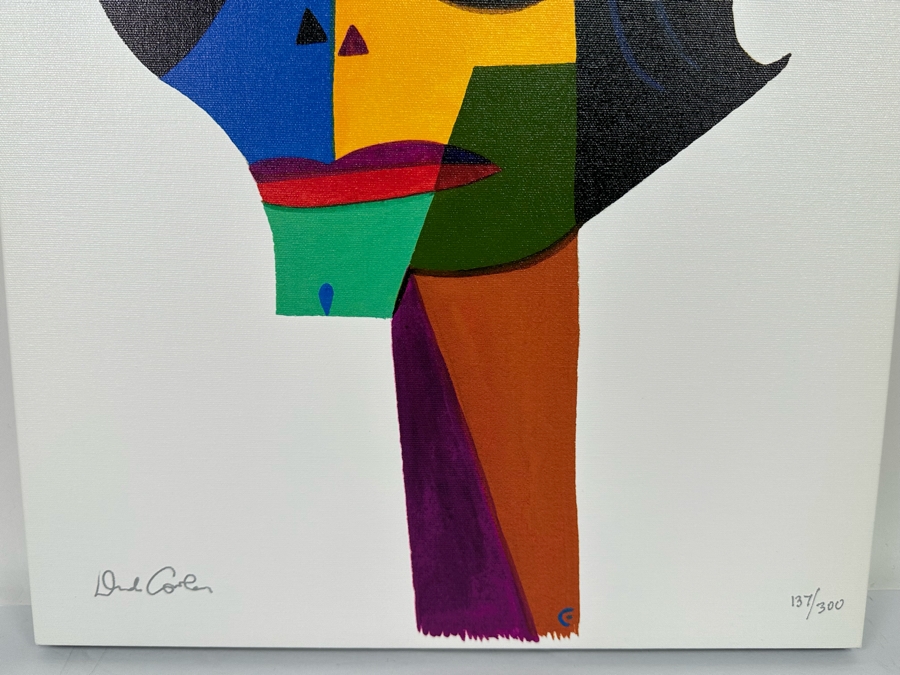 David Cowles (B. 1961, American) Signed Limited Edition Caricature Canvas Print Titled MJ Michael Jackson 2012 Numbered 137 Of 300 16 X 20 [Photo 6]