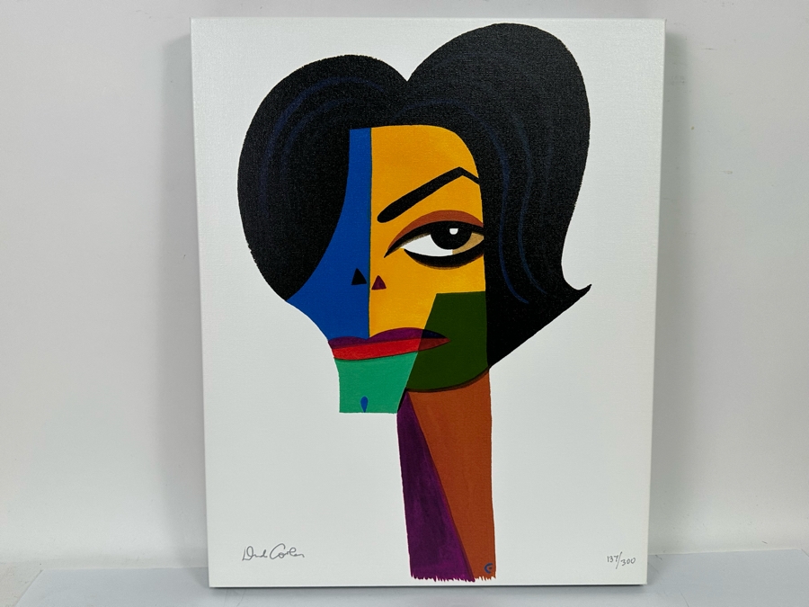 David Cowles (B. 1961, American) Signed Limited Edition Caricature Canvas Print Titled MJ Michael Jackson 2012 Numbered 137 Of 300 16 X 20 [Photo 3]