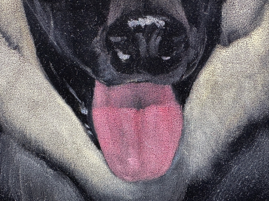 Ralph B. Baker Original Oil Painting On Black Velvet Of A German Shepherd Dog 18 X 24 Framed 25.5 X 32 Dated 1969 [Photo 12]