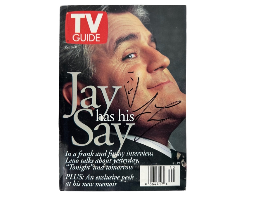 Signed Jay Leno TV Guide [Photo 1]