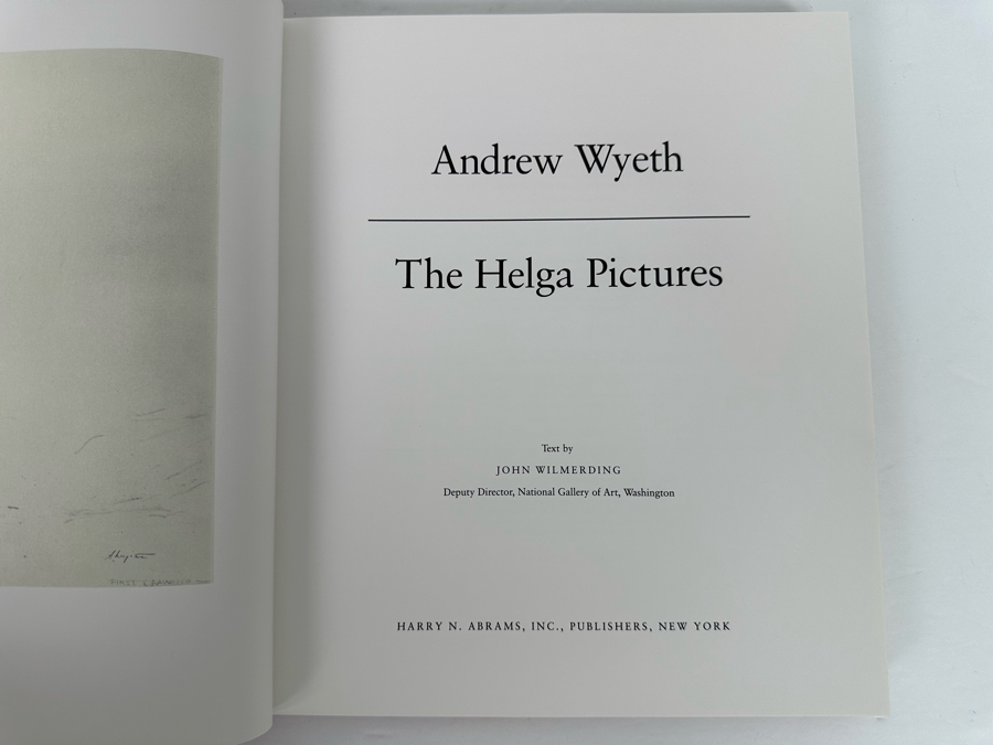 First Edition Hardcover Book Andrew Wyeth The Helga Pictures 1987 [Photo 4]