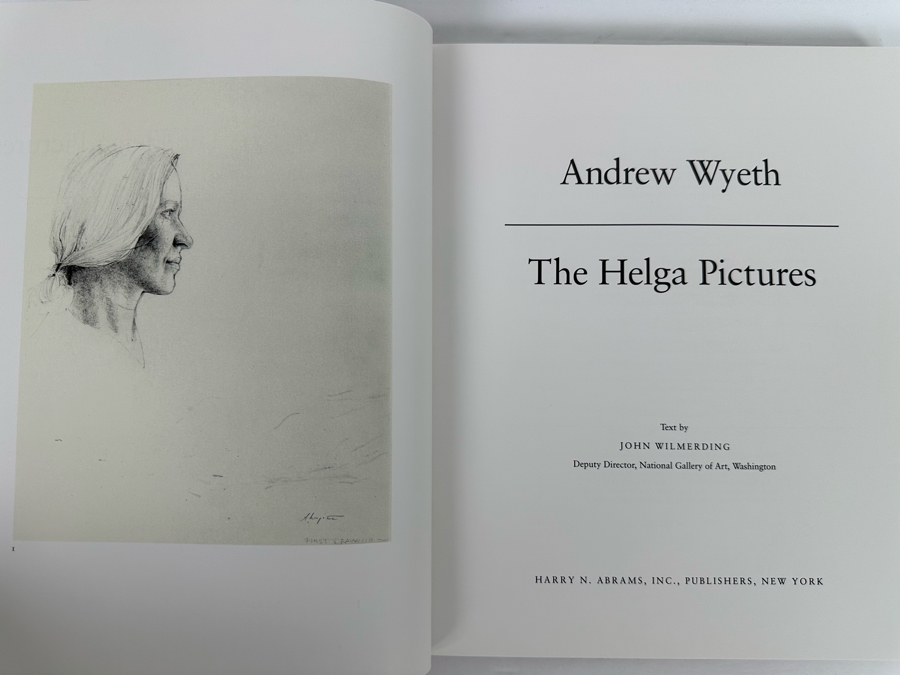 First Edition Hardcover Book Andrew Wyeth The Helga Pictures 1987 [Photo 3]