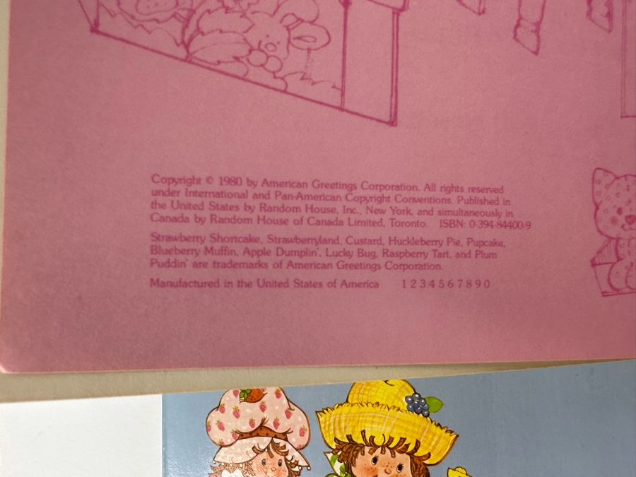 Three First Edition Strawberry Shortcake Books And Sealed Baby's First Cloth Book Meet Strawberry Shortcake And Her Friends - All From 1980 [Photo 8]