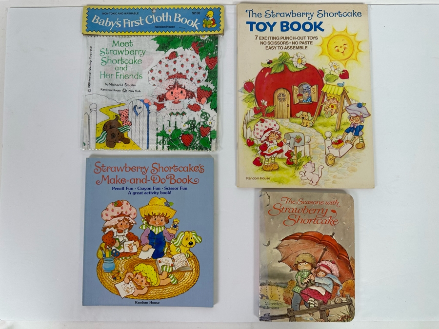 Three First Edition Strawberry Shortcake Books And Sealed Baby's First Cloth Book Meet Strawberry Shortcake And Her Friends - All From 1980 [Photo 2]