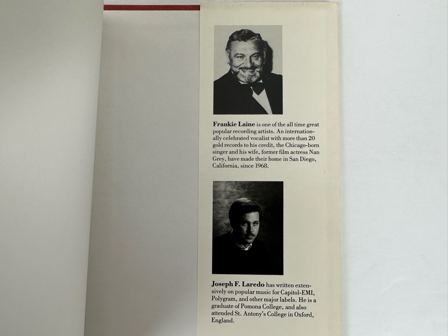 Signed First Edition Hardcover Book That Lucky Old Son: The Autobiography Of Frankie Laine Signed By Frankie Laine [Photo 9]