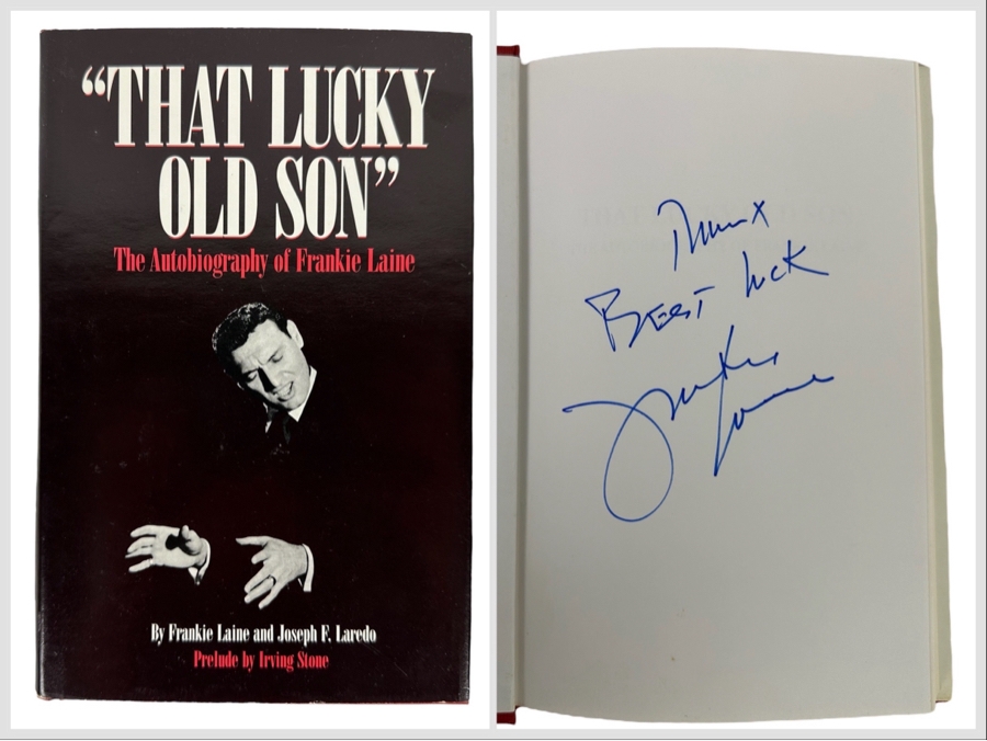 Signed First Edition Hardcover Book That Lucky Old Son: The Autobiography Of Frankie Laine Signed By Frankie Laine [Photo 1]