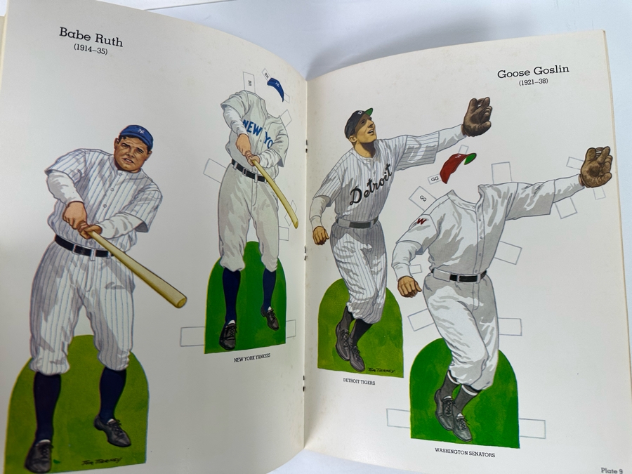 First Edition Legendary Baseball Stars Paper Dolls In Full Color By Tom Tierney [Photo 6]