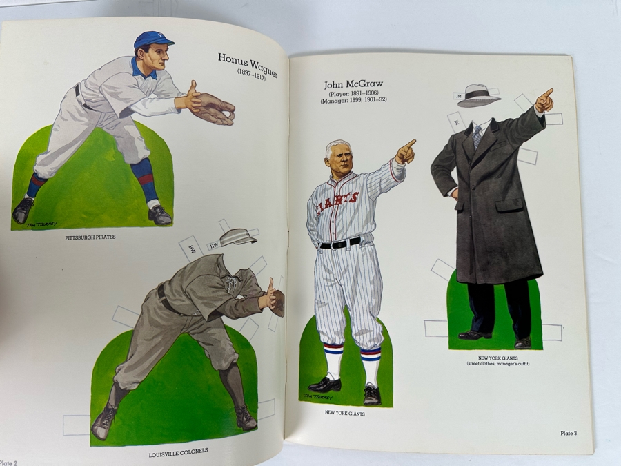 First Edition Legendary Baseball Stars Paper Dolls In Full Color By Tom Tierney [Photo 5]